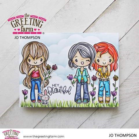 Simon Says Stamp! The Greeting Farm MISS ANYA JEANS Clear Stamps tgf593 | color-code:ALT3