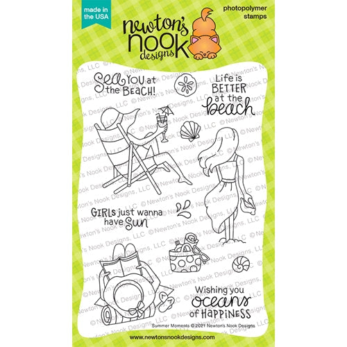 Simon Says Stamp! Newton's Nook Designs SUMMER MOMENTS Clear Stamps NN2106S02