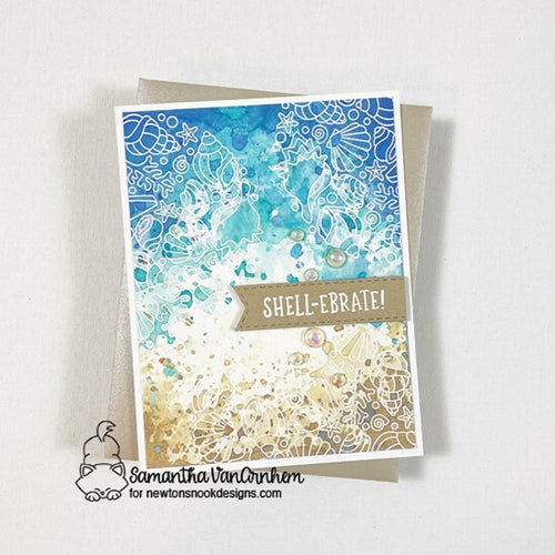 Simon Says Stamp! Newton's Nook Designs SEASHELL ROUNDABOUT Clear Stamps NN2106S07