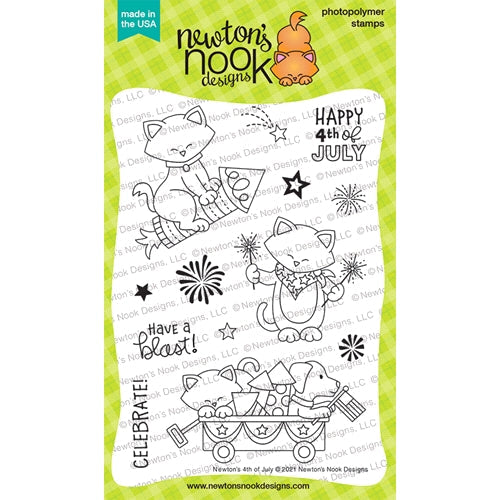 Simon Says Stamp! Newton's Nook Designs NEWTON'S 4TH OF JULY Clear Stamps NN2106S03
