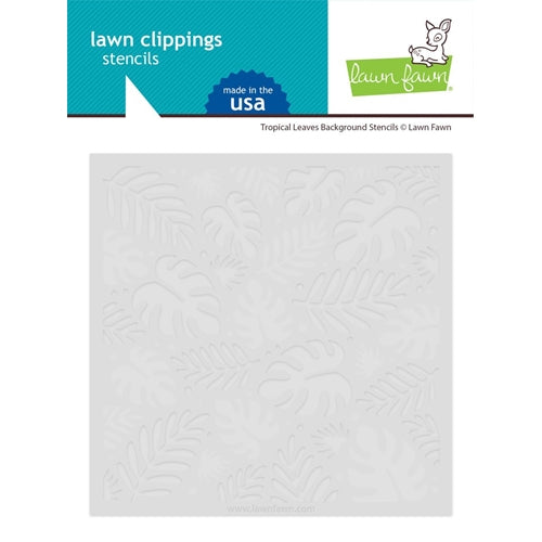 Simon Says Stamp! Lawn Fawn TROPICAL LEAVES BACKGROUND Stencils lf2626