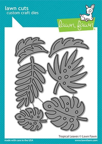 Simon Says Stamp! Lawn Fawn TROPICAL LEAVES Die Cuts lf2617