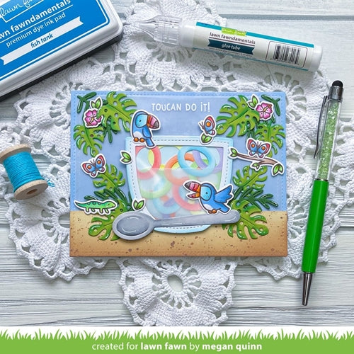 Simon Says Stamp! Lawn Fawn TROPICAL LEAVES Die Cuts lf2617