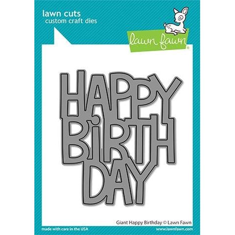 Simon Says Stamp! Lawn Fawn GIANT HAPPY BIRTHDAY Die Cut lf2612