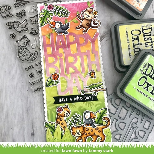Simon Says Stamp! Lawn Fawn GIANT HAPPY BIRTHDAY Die Cut lf2612