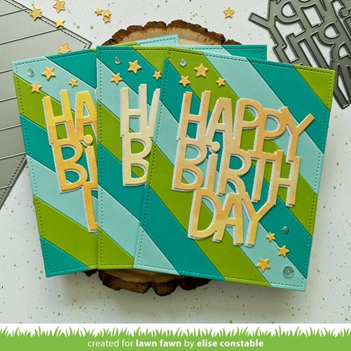 Simon Says Stamp! Lawn Fawn GIANT HAPPY BIRTHDAY Die Cut lf2612 | color-code:ALT4