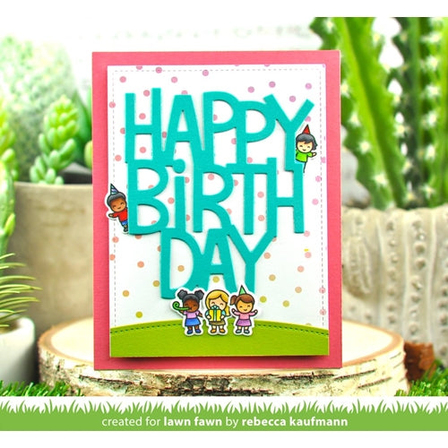Simon Says Stamp! Lawn Fawn TINY BIRTHDAY FRIENDS Clear Stamps lf2601