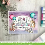 Simon Says Stamp! Lawn Fawn GIANT BIRTHDAY MESSAGES Clear Stamps lf2599