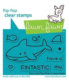 Simon Says Stamp! Lawn Fawn DUH-NUH FLIP FLOP Clear Stamps lf2597