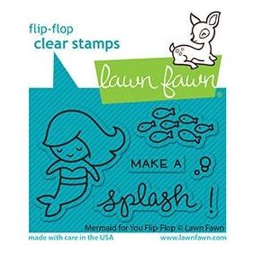 Simon Says Stamp! Lawn Fawn MERMAID FOR YOU FLIP-FLOPS Clear Stamps lf2595