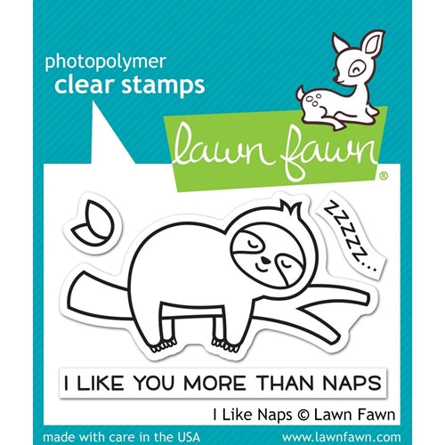 Simon Says Stamp! Lawn Fawn I LIKE NAPS Clear Stamps lf2163