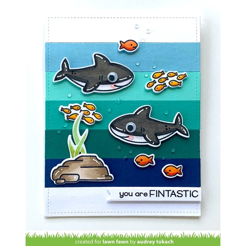 Simon Says Stamp! Lawn Fawn SET DUH-NUH FLIP-FLOP Clear Stamps and Dies lfdff