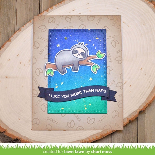 Simon Says Stamp! Lawn Fawn SET I LIKE NAPS Clear Stamps and Dies lfiln