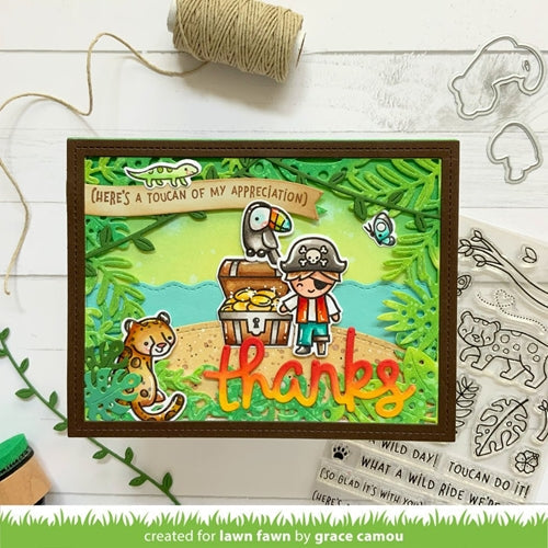 Simon Says Stamp! Lawn Fawn SET TOUCAN DO IT Clear Stamps and Dies lftdi