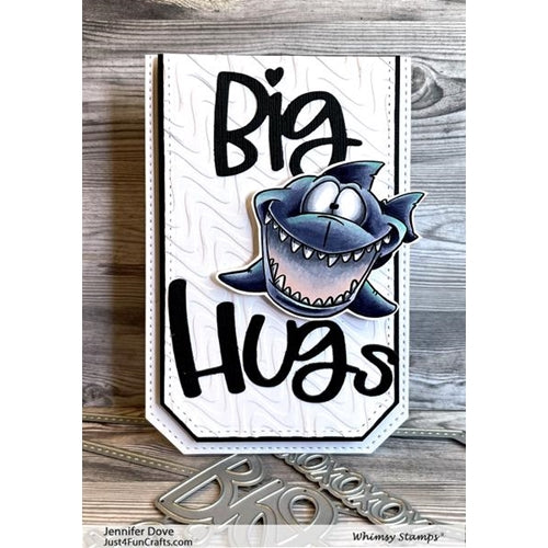 Simon Says Stamp! Whimsy Stamps LOOKING SHARK Dies WSD546