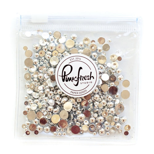 Simon Says Stamp! PinkFresh Studio SILVER Metallic Pearls pf074es
