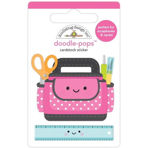 Simon Says Stamp! Doodlebug CRAFT CADDY Doodle Pops 3D Stickers 7255