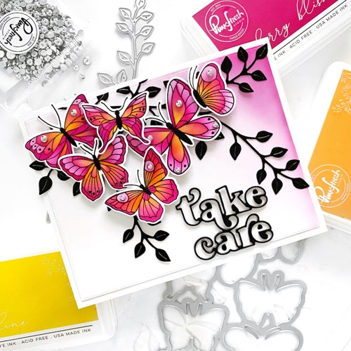 Simon Says Stamp! PinkFresh Studio SMALL BUTTERFLIES Layering Stencil Set 118821 | color-code:ALT05