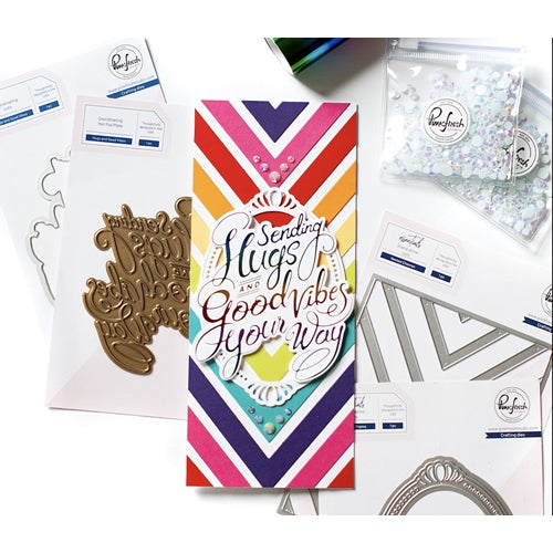 Simon Says Stamp! PinkFresh Studio HUGS AND GOOD VIBES Hot Foil Plate 119621 | color-code:ALT04