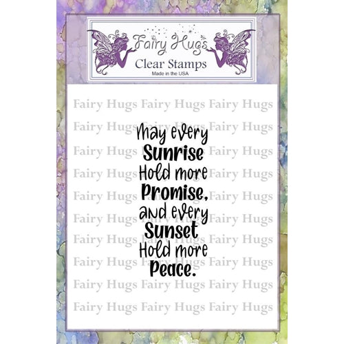 Simon Says Stamp! Fairy Hugs SUNRISE SUNSET Clear Stamp FHS-197