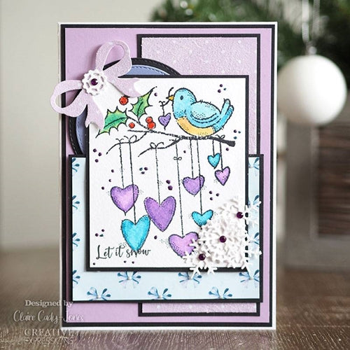 Simon Says Stamp! Woodware Craft Collection HANGING HEARTS Clear Stamps frs868