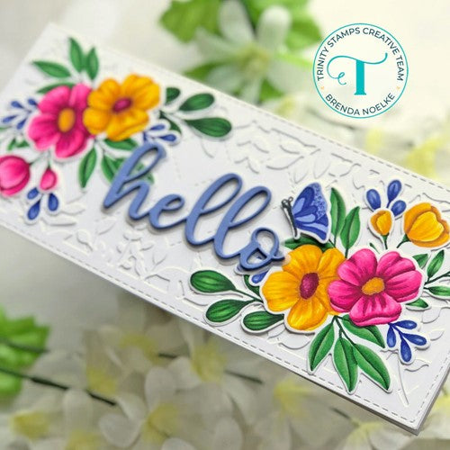 Simon Says Stamp! Trinity Stamps BIG HELLO Cut and Hot Foil Die Set tmd083 | color-code:ALT01
