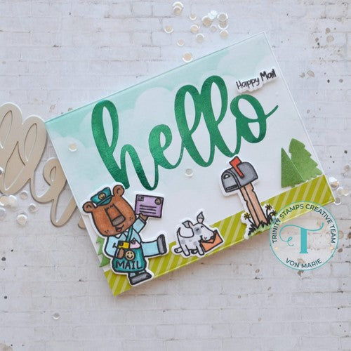 Simon Says Stamp! Trinity Stamps BIG HELLO Cut and Hot Foil Die Set tmd083 | color-code:ALT03