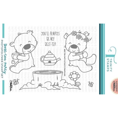 Simon Says Stamp! Trinity Stamps BESTTEA PARTY Clear Stamp Set tps130*