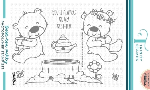 Simon Says Stamp! Trinity Stamps BESTTEA PARTY Clear Stamp Set tps130*