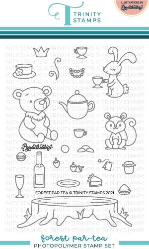 Simon Says Stamp! Trinity Stamps FOREST PARTEA Clear Stamp Set tps131*