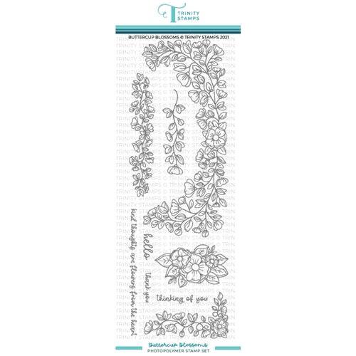 Simon Says Stamp! Trinity Stamps BUTTERCUP BLOSSOMS Clear Stamp Set tps135*