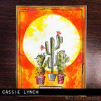 Simon Says Stamp! Tim Holtz Cling Rubber Stamps MOD CACTUS CMS431