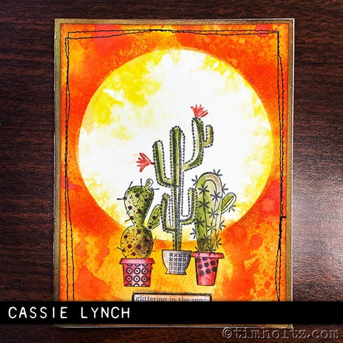 Simon Says Stamp! Tim Holtz Cling Rubber Stamps MOD CACTUS CMS431