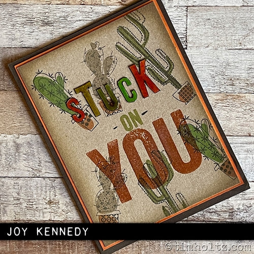 Simon Says Stamp! Tim Holtz Cling Rubber Stamps MOD CACTUS CMS431