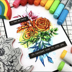 Simon Says Stamp! Tim Holtz Cling Rubber Stamps FLORAL OUTLINE CMS430