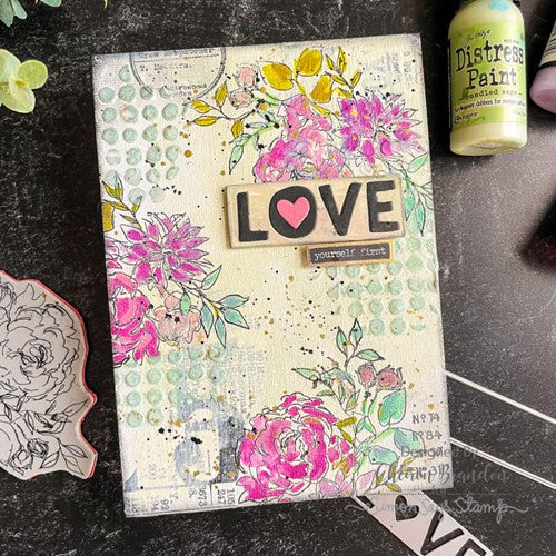 Simon Says Stamp! Tim Holtz Cling Rubber Stamps FLORAL OUTLINE CMS430 | color-code:ALT7