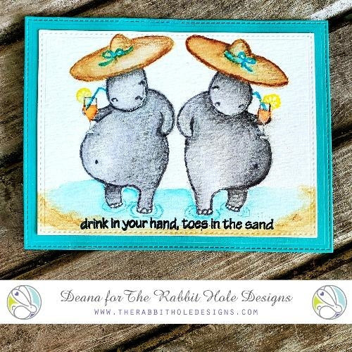 Simon Says Stamp! The Rabbit Hole Designs LAZY SUMMER Clear Stamps TRH-115*