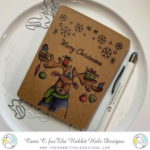 Simon Says Stamp! The Rabbit Hole Designs CHRISTMOOSE  MOOSEMAS Clear Stamps TRH-112*