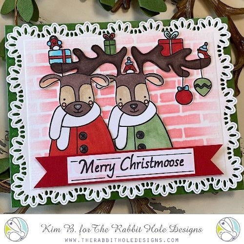Simon Says Stamp! The Rabbit Hole Designs CHRISTMOOSE  MOOSEMAS Clear Stamps TRH-112*