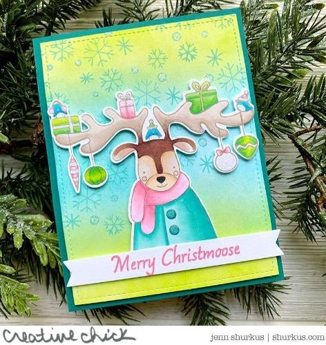 Simon Says Stamp! The Rabbit Hole Designs CHRISTMOOSE  MOOSEMAS Clear Stamps TRH-112*
