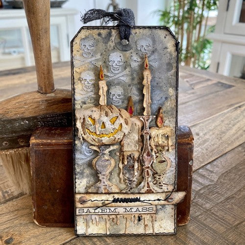 Simon Says Stamp! Tim Holtz Sizzix PUMPKINHEAD Colorize Thinlits Dies 665553