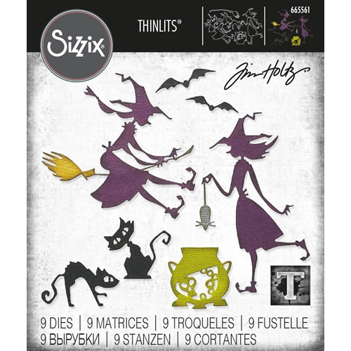 Simon Says Stamp! Tim Holtz Sizzix TOIL AND TROUBLE Thinlits Dies 665561