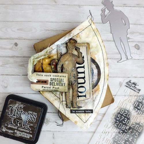 Simon Says Stamp! Tim Holtz Sizzix MINI FOUNDRY 3D Texture Fades Embossing Folder 665634 | color-code:ALT3