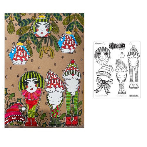 Simon Says Stamp! Dyan Reaveley ANY OLD ELF Cling Stamp Set Dylusions dyr76940 | color-code:ALT01