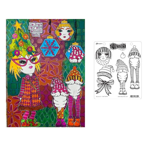 Simon Says Stamp! Dyan Reaveley ANY OLD ELF Cling Stamp Set Dylusions dyr76940 | color-code:ALT02