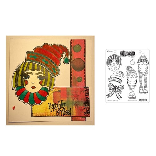 Simon Says Stamp! Dyan Reaveley ANY OLD ELF Cling Stamp Set Dylusions dyr76940 | color-code:ALT04