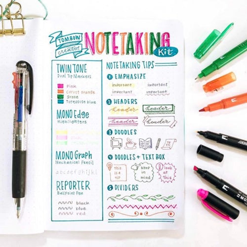 Five Easy Ideas Using the Creative Notetaking Kit - Tombow USA Blog