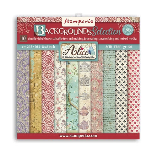 Stamperia International Chipboard Through The Looking Glass - Foglio 15x30 Cm Per Scrapbooking - Foto 8