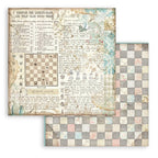 Simon Says Stamp! Stamperia ALICE IN WONDERLAND AND THROUGH THE LOOKING GLASS 8x8 Backgrounds Paper sbbs46