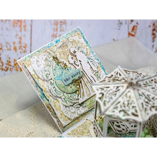 Simon Says Stamp! Stamperia SLEEPING BEAUTY JUST MARRIED Decorative Chips scb62*